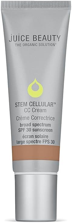 Juice Beauty Stem Cellular CC Cream with Mineral Zinc SPF 30, Island Glow - Tinted Moisturizer & Color Corrector for Dark Spots and Redness - Radiant Dewy Finish, 50ml (1.7 fl oz) - Product Image