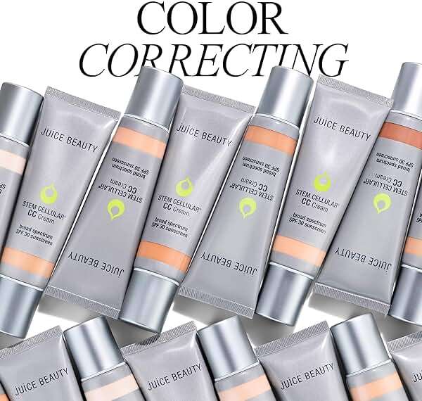 Juice Beauty Stem Cellular CC Cream with Mineral Zinc SPF 30, Island Glow - Tinted Moisturizer & Color Corrector for Dark Spots and Redness - Radiant Dewy Finish, 50ml (1.7 fl oz) - Image 7