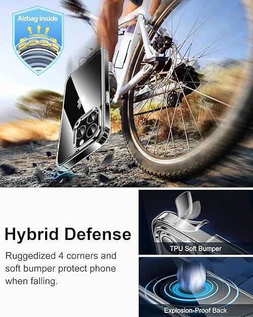HOOMIL Case for iPhone 13 Pro Max 6.7-Inch, Non-Yellowing, Drop Protection, Anti-Scratch Transparent Hard Back Phone Cover - Crystal Clear - Image 5