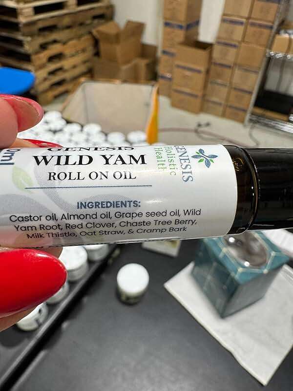 Genesis Wild Yam Root Roll On Oil for Women 10ml, Organic Wild Yam Oil with Chaste Tree & Red Clover, Vegan-Friendly & Unscented Botanical Roll-On, Fast-Absorbing, Made in USA - Image 3