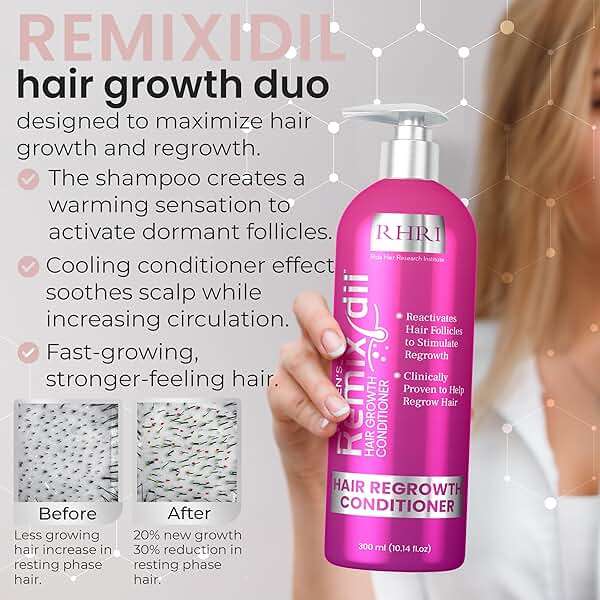 32 OZ Kit Hair Growth Shampoo and Conditioner Set for Women | Effective Hair Regrowth Treatment | Strengthening, Thickening & Soothing Formula for Healthy, Vibrant Hair | Salon Size - Image 4