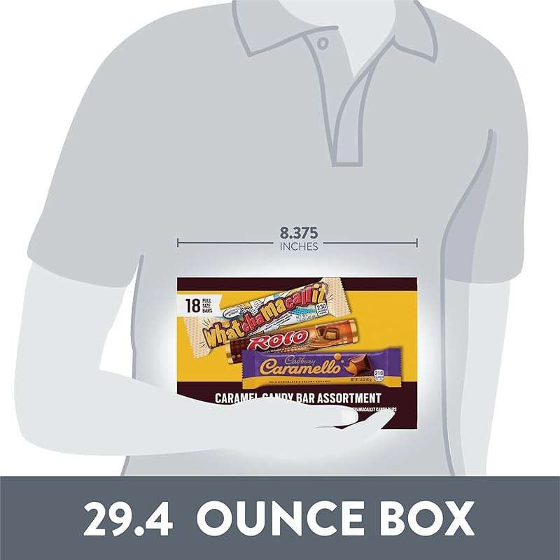 Hershey Assorted Caramel Candy Box, 29.4 oz (18 Pieces) - Image 4