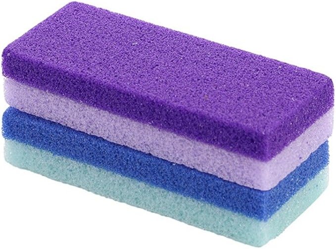 WELANGBN Foot Pumice Stone for Feet Hard Skin Callus Remover and Scrubber (Pack of 2) (Blue&Purple) - Product Image