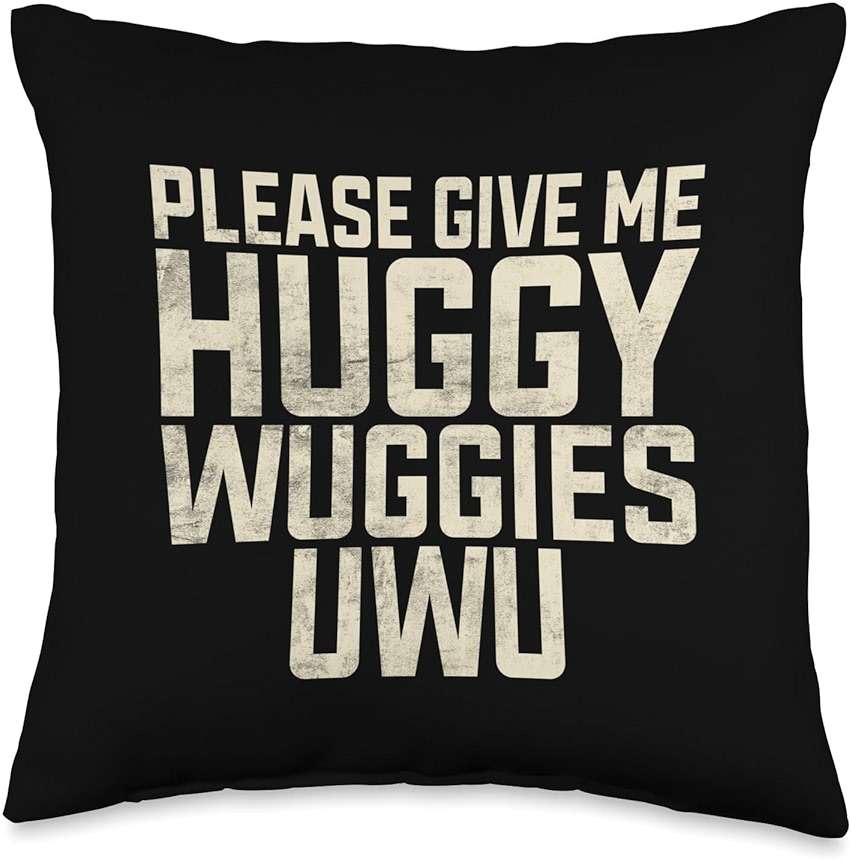Please give me huggy Wuggies Uwu Furry Throw Pillow - Image 1