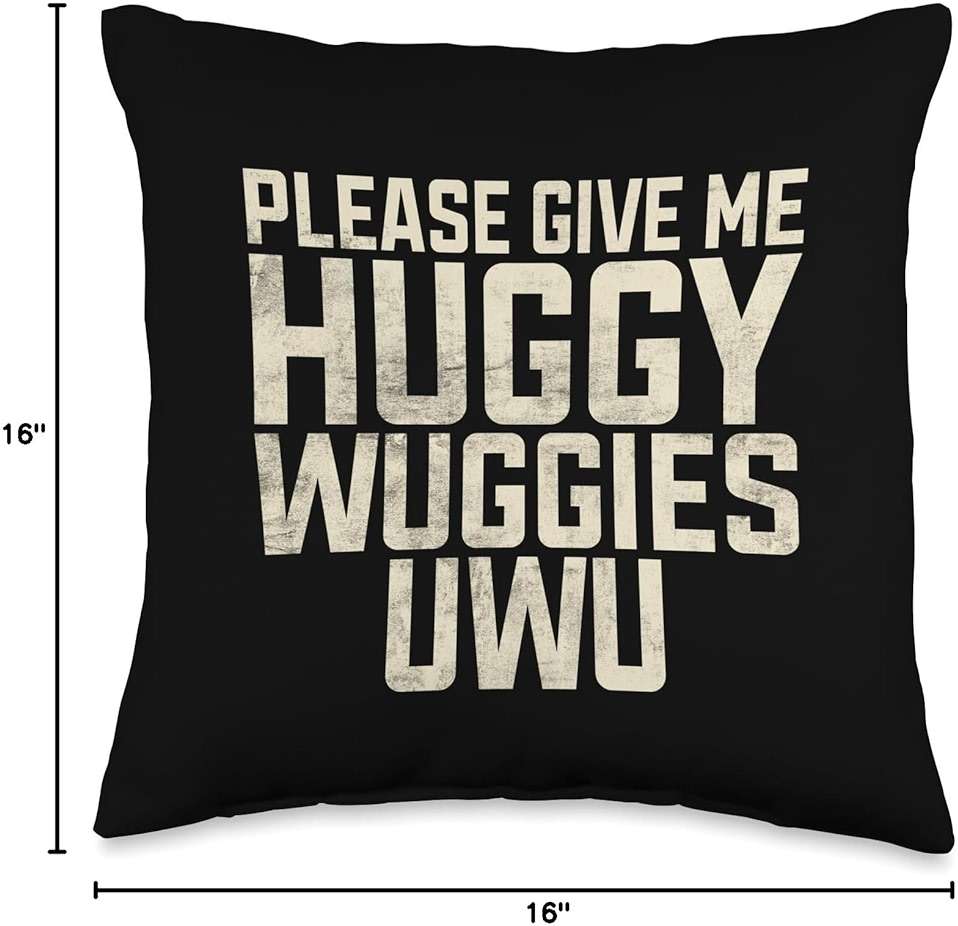 Please give me huggy Wuggies Uwu Furry Throw Pillow - Image 2