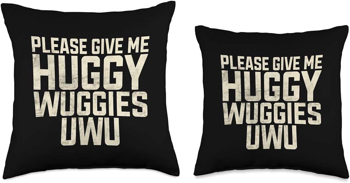 Please give me huggy Wuggies Uwu Furry Throw Pillow - Image 4