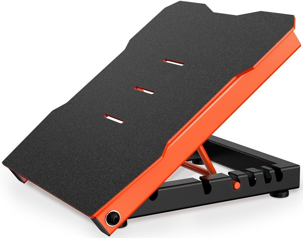 YONKFUL Steel Slant Board Calf Stretcher, 600 Lbs Weight Capacity 5-Level Adjustable Incline Board Squat Wedge Achilles Ankle Stretcher Non-Slip Surface for Squat, Fitness, Physical Therapy - Product Image