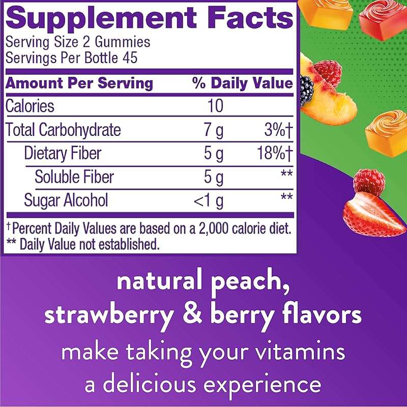 Senokot Extra Strength 36 Count and Vitafusion Fiber Well Sugar Free Fiber Supplement 90 Count - Image 7
