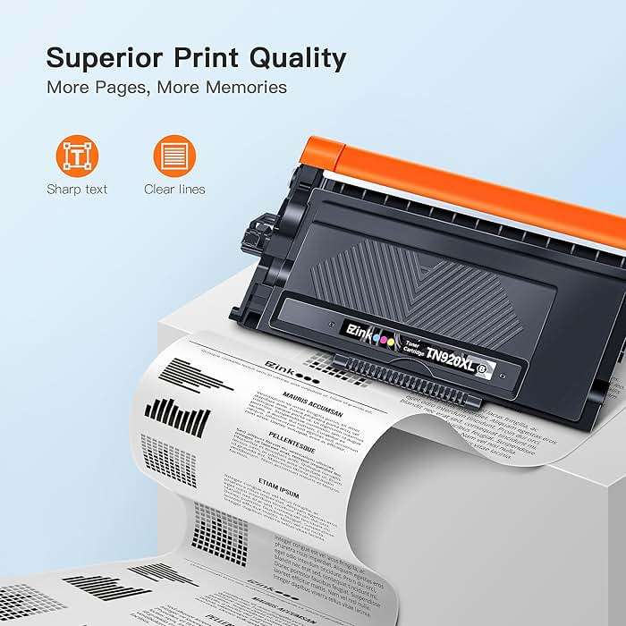 E-Z Ink TN920XL TN920 Toner Cartridge for HL-L6210DW HL-5915DW Compatible Replacement for Brother TN 920XL TN920XXL TN920UXXL TN-920 XL High Yield Use with HL-L6210DWT HL-L5210DW (2 Black, with Chip) - Image 3