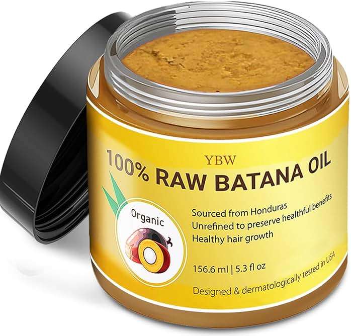 Raw Batana Oil for Hair Growth by Dr. Sebi Organic Raw Honduras Oil - 100% Pure & Natural Botana Paste for Thicker, Stronger Hair for Men and Women - Image 1