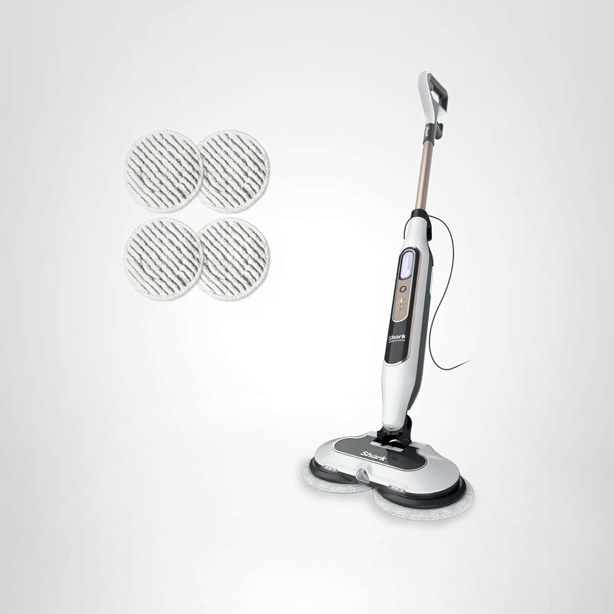 Shark Steam & Scrub with Steam Blaster Technology All-in-One Hard Floor Steam Mop with 3 Steam Modes & LED Headlights S8201, Rotator White - Image 11