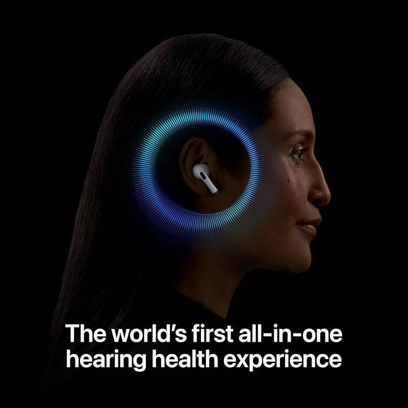 Apple AirPods Pro 2 Wireless Earbuds, Active Noise Cancellation, Hearing Aid Feature, Bluetooth Headphones, Transparency, Personalized Spatial Audio, High-Fidelity Sound, H2 Chip, USB-C Charging - Image 5