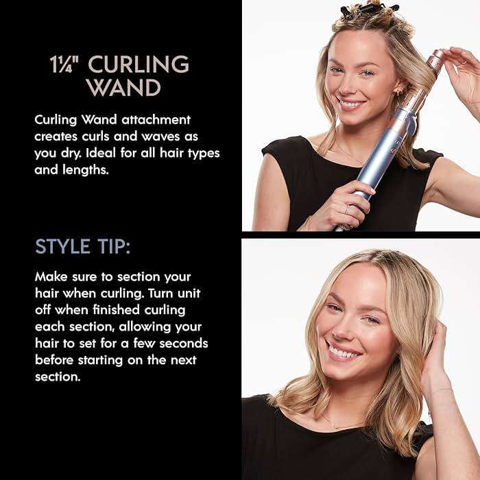 INFINITIPRO by CONAIR DigitalAIRE Multi Hair Styler, Air Styling System for Curls, Waves, Blowouts & Volume, 4 Attachments to Personalize Your Look Plus Storage Bag, Light Blue - Image 5