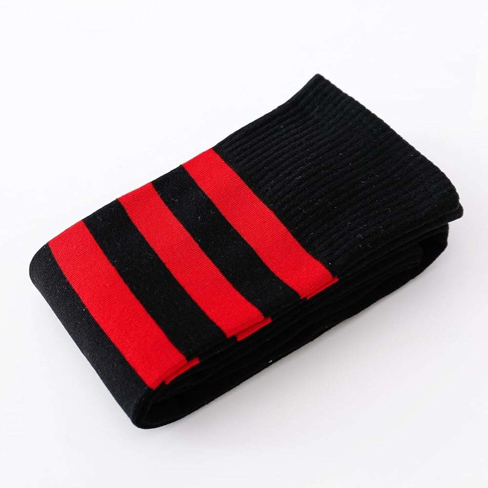 Kayhoma Extra Long Cotton Stripe Thigh High Socks Over the Knee High Plus Size Stockings… - Image 4