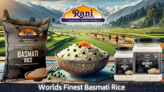 Rani Silver White Basmati Rice Extra Long Aged 40-Pound Bag, 640oz (40lbs) 18.16kg ~ All Natural | Gluten Friendly | Vegan | Indian Origin | Kosher | Export Quality - Image 8