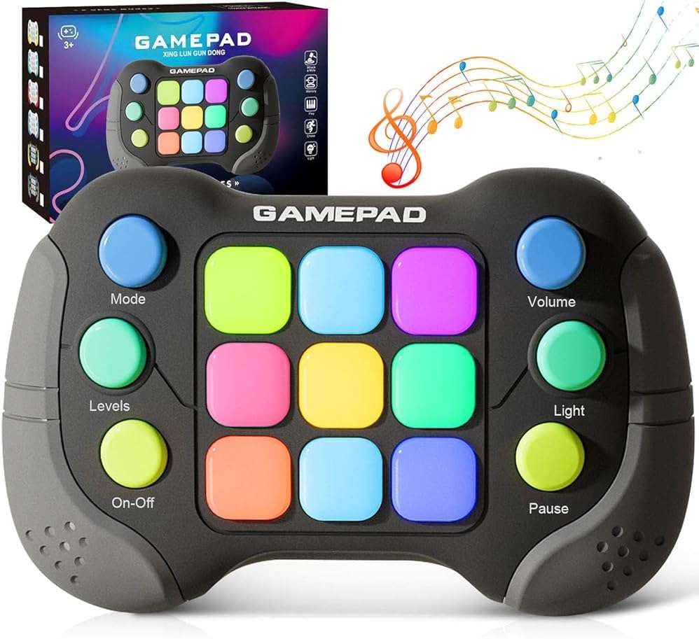 YouJabz Upgraded Flashing Handheld Game for Kids, Fast Push Fidget Game Toy, Quick Push Light Up Fidget Electronic Console for Teens, Birthday Gifts for 3-12 Year Old Boys Girls - Image 1