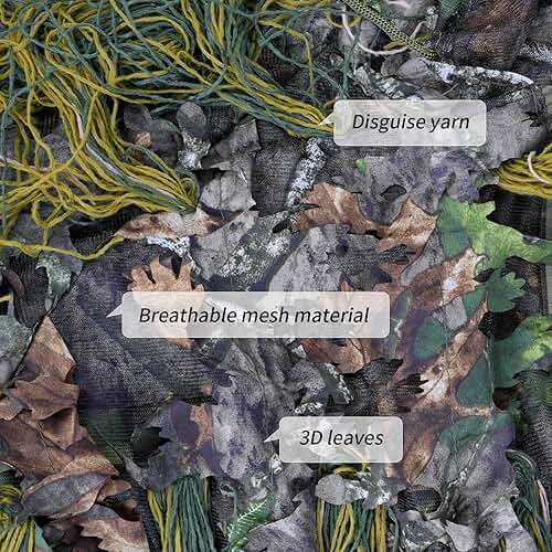 Ghillie Suit Gilly Hunting Suits Pants 3D Leaf Camo Camouflage Coveralls Youth Adult Lightweight Clothes for - Image 4