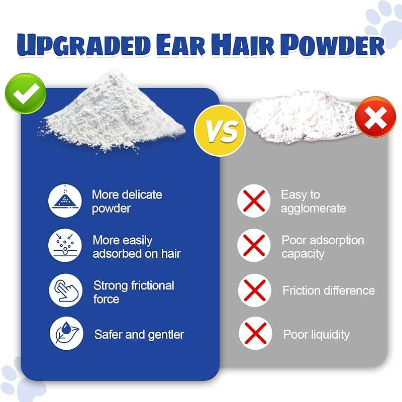 Ninibabie Upgraded Dog Ear Powder with 5.5 Inch Hair Removal Tool, Pet Ear Grooming Cleaner for Wax and Odor Control, Absorbs Moisture & Soothes Ears - Image 3