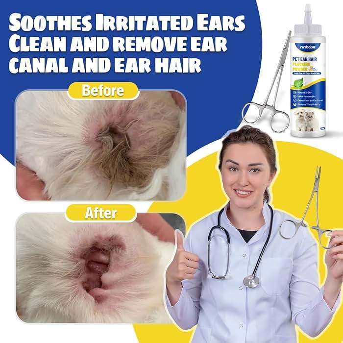 Ninibabie Upgraded Dog Ear Powder with 5.5 Inch Hair Removal Tool, Pet Ear Grooming Cleaner for Wax and Odor Control, Absorbs Moisture & Soothes Ears - Image 5