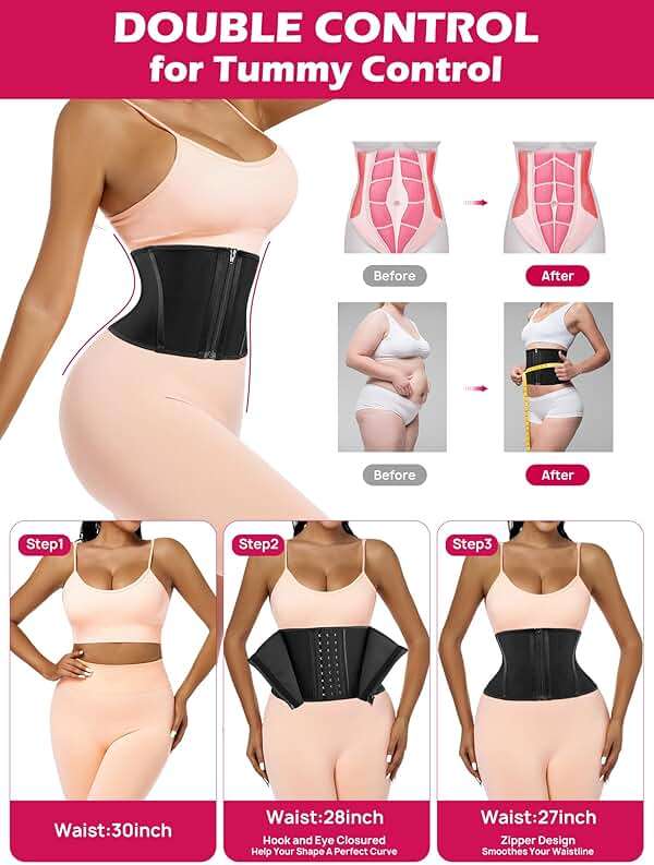 Atbuty Short Torso Waist Trainer for Women Small Tummy Control Sport Girdle Hourglass Belly shaper - Image 6