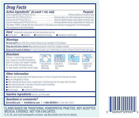 Boiron Camilia Tummy for Colic, Painful Gas, Bloating, & Fussiness- Sterile and Non-Drowsy Liquid Doses - 30 Count - Image 7