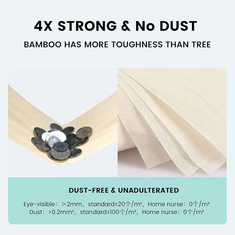 Home Nurse 4-Ply Bamboo Toilet Paper 24 Rolls – Macaron, Family Use | Unbleached, Unscented, Lint-free, Dissolves in ~30 sec, Septic & RV Safe, Strong For Everyday Family Use - Image 8