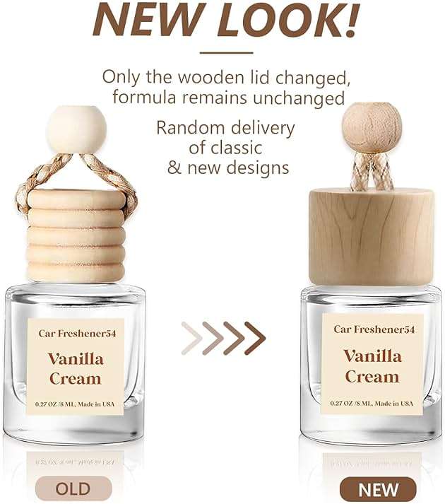 HoogaLife Car Air Freshener Diffuser 2 Pack Hanging Air Freshener Diffuser - Vanilla Cream Fragrance Oil Air D iffuser for Car, 45+ days Long Lasting Fragrance Made in USA C ar Air Fresheners (V54) - Image 3
