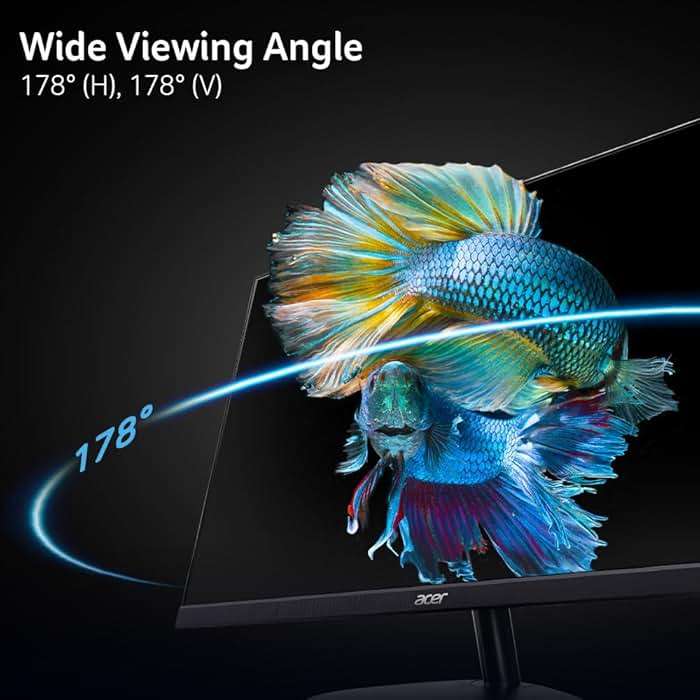 acer SB240Y G0bi 23.8" IPS Full HD Ultra-Slim Edge-to-Edge Gaming Office Monitor | Adaptive-Sync Support (FreeSync Compatible) | Up to 120Hz Refresh | 1ms (VRB) | Tilt | HDMI & VGA Ports | Black - Image 7
