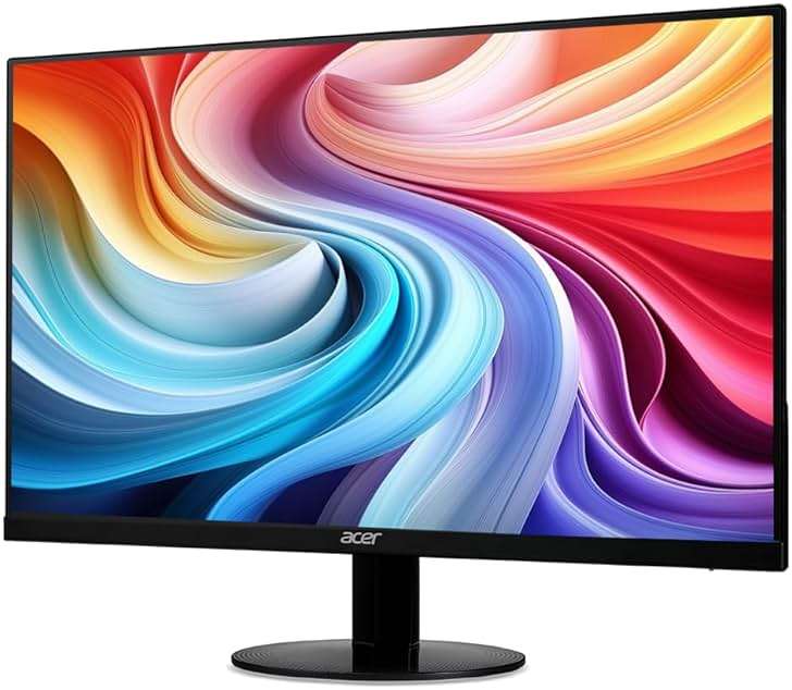 acer SB240Y G0bi 23.8" IPS Full HD Ultra-Slim Edge-to-Edge Gaming Office Monitor | Adaptive-Sync Support (FreeSync Compatible) | Up to 120Hz Refresh | 1ms (VRB) | Tilt | HDMI & VGA Ports | Black - Image 9