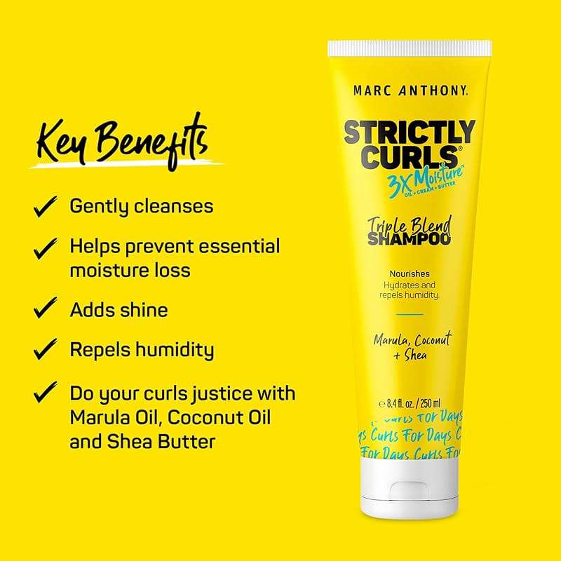 Marc Anthony Strictly Curls Shampoo 3X Moisture & Curl Enhancing Foam Extra Hold for Defined, Frizz-Free Curls - Image 3