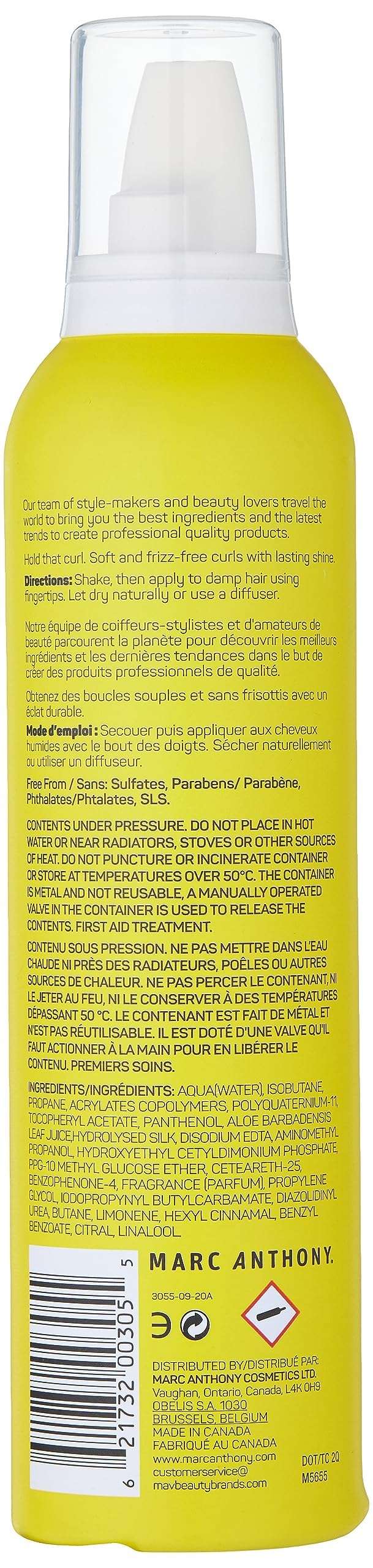 Marc Anthony Strictly Curls Shampoo 3X Moisture & Curl Enhancing Foam Extra Hold for Defined, Frizz-Free Curls - Image 6