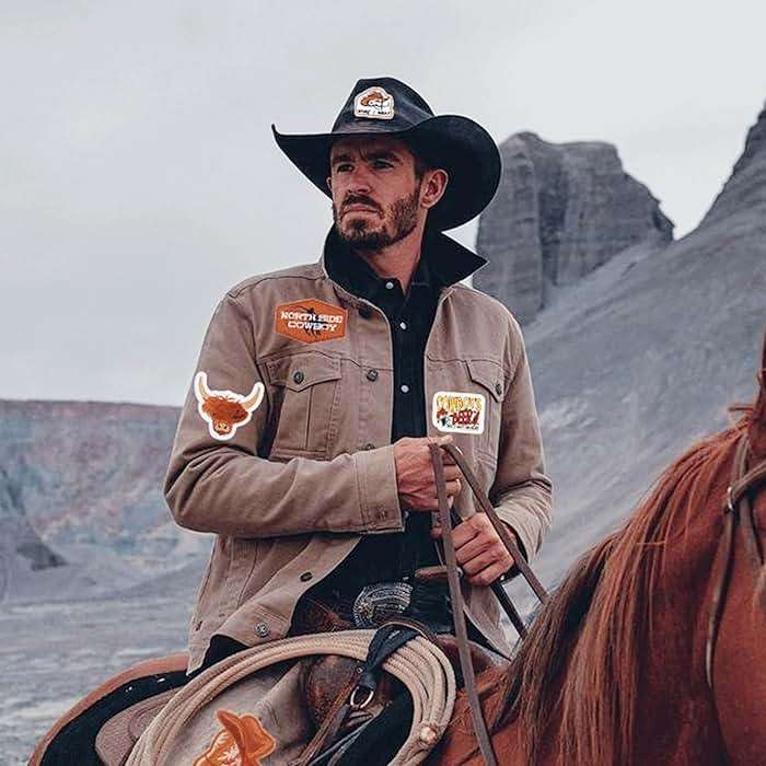 Western Embroidered Iron On Patches for Hats: Meneng 45Pcs Cowboy Sew On Applique Patches for Jackets Backpacks Clothing - Vintage Embroidery Patch for DIY Accessories - Image 2
