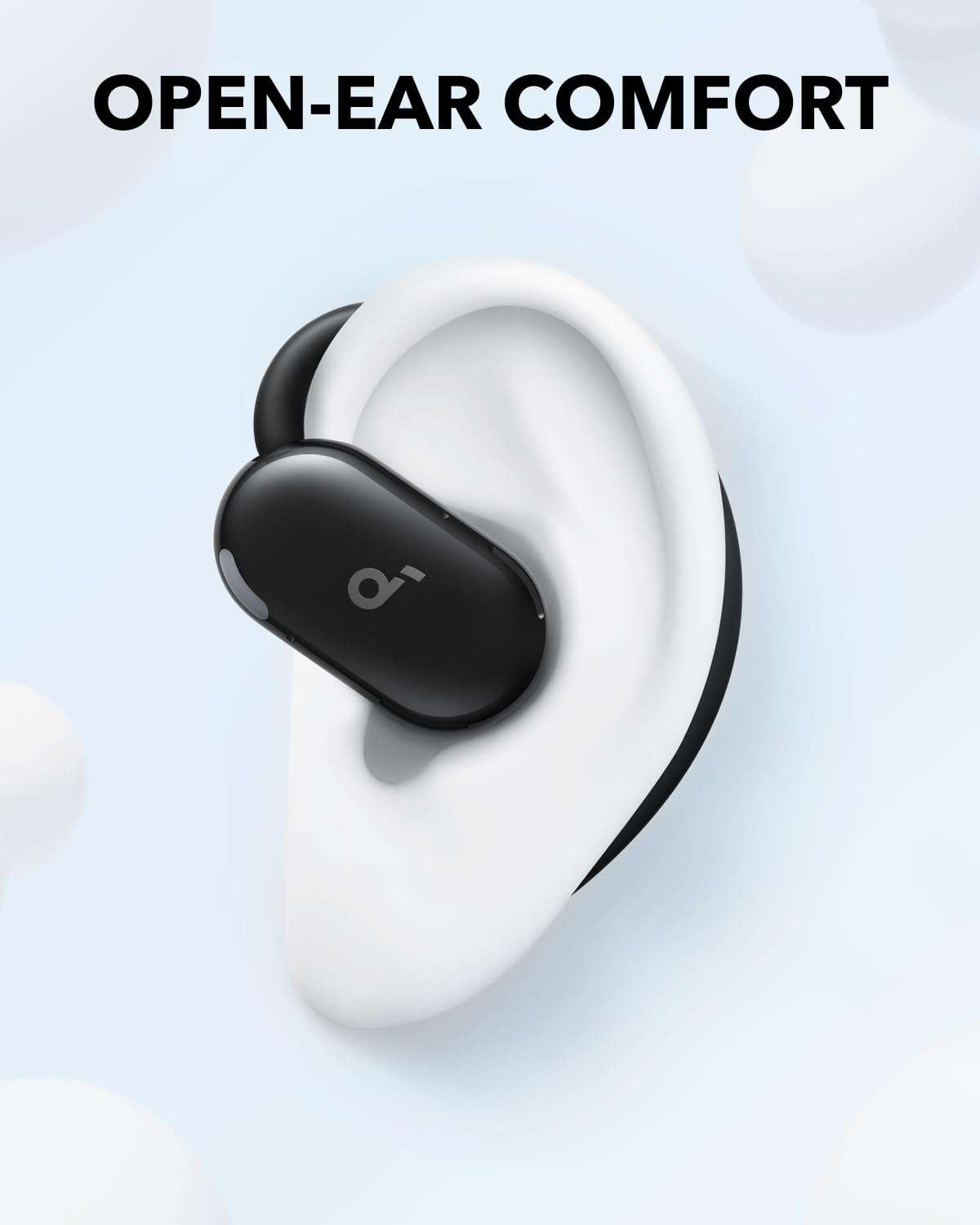 Soundcore V20i by Anker Open-Ear Headphones, Adjustable Ear Hooks, Ultra-Comfort, Snug Fit, Powerful Sound, Clear Calls, IP55, 36H Playtime, Bluetooth 5.4 Wireless Earbuds, Multipoint Connection - Image 3