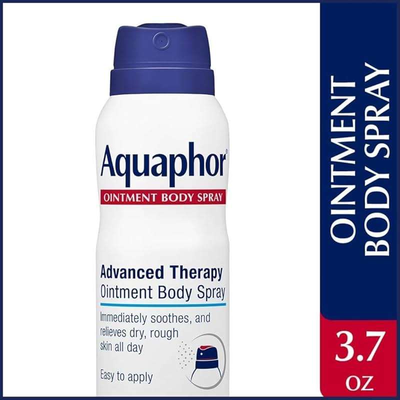 Aquaphor Advanced Therapy Ointment Body Spray, Fragrance Free, Hypoallergenic, Spray Moisturizer for Dry Skin, Moisturizes and Heals Dry, Rough Skin, 3.7 Oz Can (Pack of 2) - Image 4