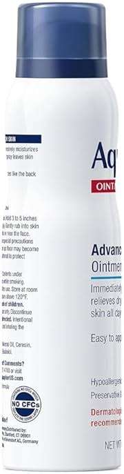 Aquaphor Advanced Therapy Ointment Body Spray, Fragrance Free, Hypoallergenic, Spray Moisturizer for Dry Skin, Moisturizes and Heals Dry, Rough Skin, 3.7 Oz Can (Pack of 2) - Image 9