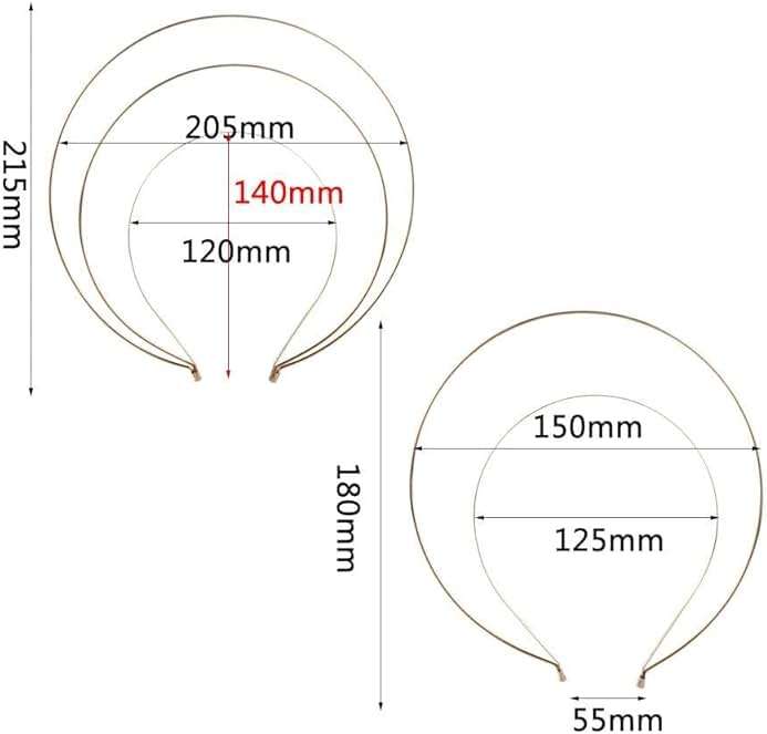 YuanHolumid Silver 3layer Halo Crown Headband Goddess Headpiece Multi-layer Hair Crown DIY Metal Base Hair Hoops Accessories for Women Beauty and Personal Care - Image 6