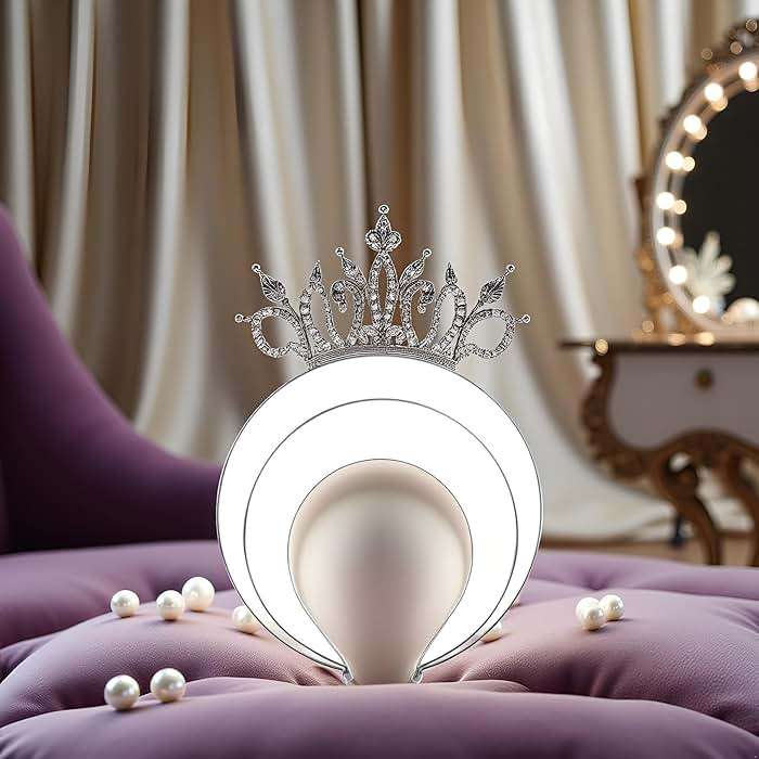YuanHolumid Silver 3layer Halo Crown Headband Goddess Headpiece Multi-layer Hair Crown DIY Metal Base Hair Hoops Accessories for Women Beauty and Personal Care - Image 8