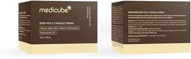 medicube Capsule Cream with Deep Vitamin C | Liposome Vitamin C Golden Capsule for Radiance & Firm-Looking Skin | Hydrating Glow Gel Texture | Korean Skincare, 1.94 oz - Image 9