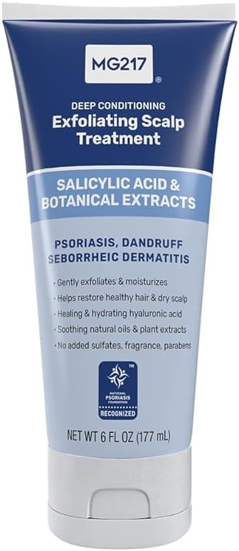 MG217 Deep Conditioning Salicylic Acid Scalp Care for Psoriasis, Exfoliating and Hydrating Formula, Sulfate-Free, Paraben-Free, Cruelty-Free, Fragrance-Free, 6 fl oz - Product Image