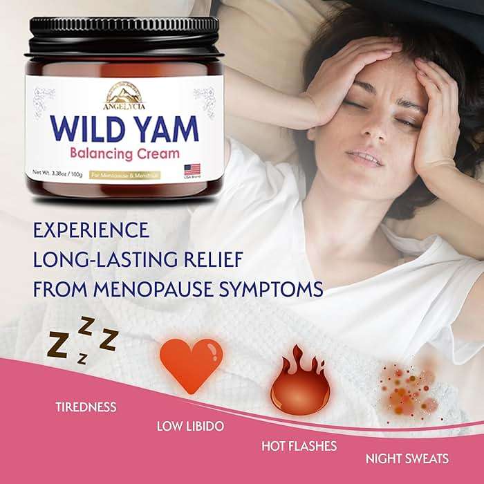 ANGELYCIA Organic Wild Yam Cream for Hormone Balance - Natural Support for Menopause, Perimenopause & PMS Relief - Pure Wild Yam Root Extract Estrogen-Free Balancing Cream for Women - 2 oz - Image 7