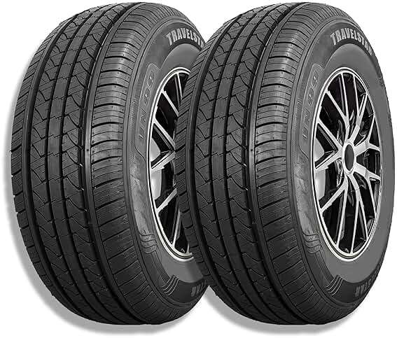 Set of 2 (Two) Travelstar UN99 All Season 225/65R17 102H All Season Radial Passenger Car Tire 225/65/17 UTQG 440AA - Includes Three-Year Road Hazard Warranty (Tire Only) - Image 1