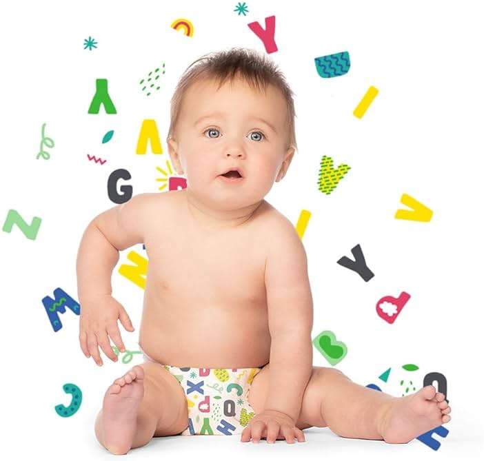 Hello Bello Premium Baby Diapers Size 5, 18 Count of Disposable, Extra-Absorbent, Hypoallergenic Baby Diapers with Snug and Comfort Fit, Alphabet Soup - Image 5