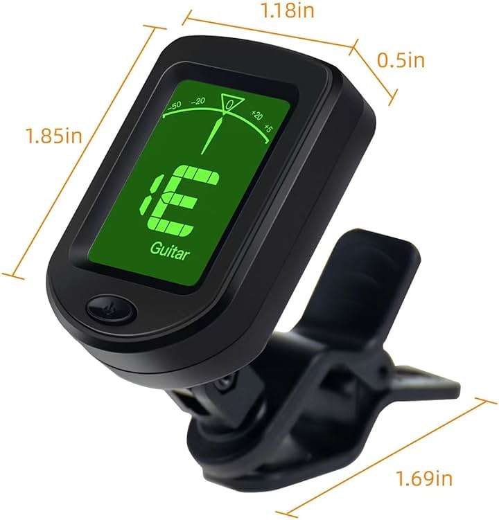 SNHOHIAK Guitar Tuner Clip on Tuner for Ukulele, Guitar, Bass, Mandolin (6PACK) - Image 2