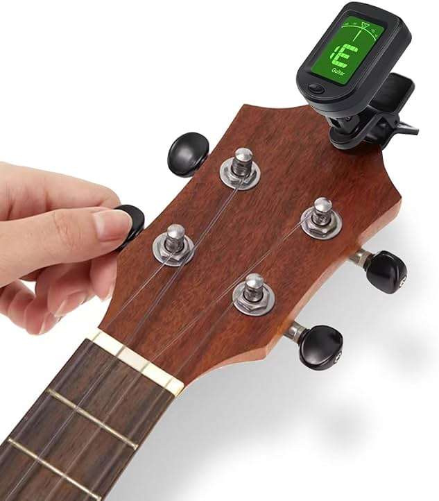 SNHOHIAK Guitar Tuner Clip on Tuner for Ukulele, Guitar, Bass, Mandolin (6PACK) - Image 5