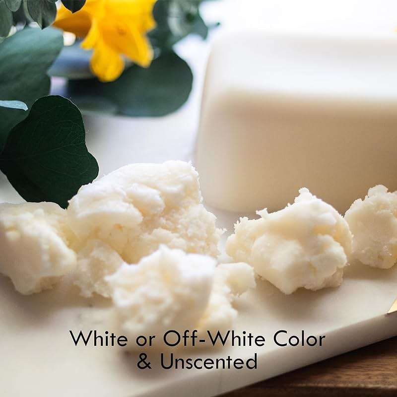Refined Shea Butter Unscented - 100% Pure African Shea Butter for Hair & Dry Skin - Use for Soap Base, Face & Body Moisturizer, for DIY Whipped Body Butter & Lip Balm 1 LB Bar - Image 3