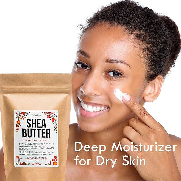 Refined Shea Butter Unscented - 100% Pure African Shea Butter for Hair & Dry Skin - Use for Soap Base, Face & Body Moisturizer, for DIY Whipped Body Butter & Lip Balm 1 LB Bar - Image 7