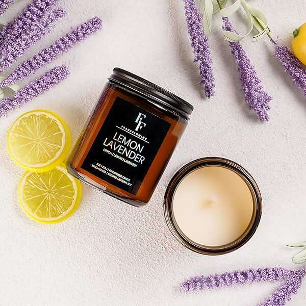 Scented Candles for Home Scented Aromatherapy Candles, 4 Pack 28 Oz Soy Wax Candle Gift Set Valentine's Day Gift for Women Men (Lavender/Vanilla//Sandalwood Rose/Moroccan Amber) - Image 5