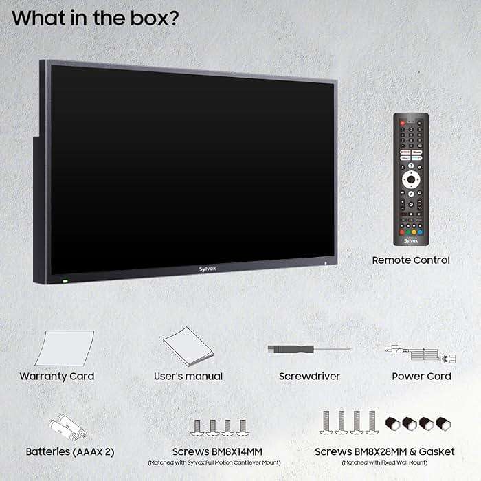 SYLVOX Outdoor TV, 55 inch Smart TV Waterproof Outdoor TVs, 4K Weatherproof Television for Outside, Support Google Assistant, Chromecast, 1000 nit Brightness Partial Sun (Deck Pro 2.0/2024) - Image 12