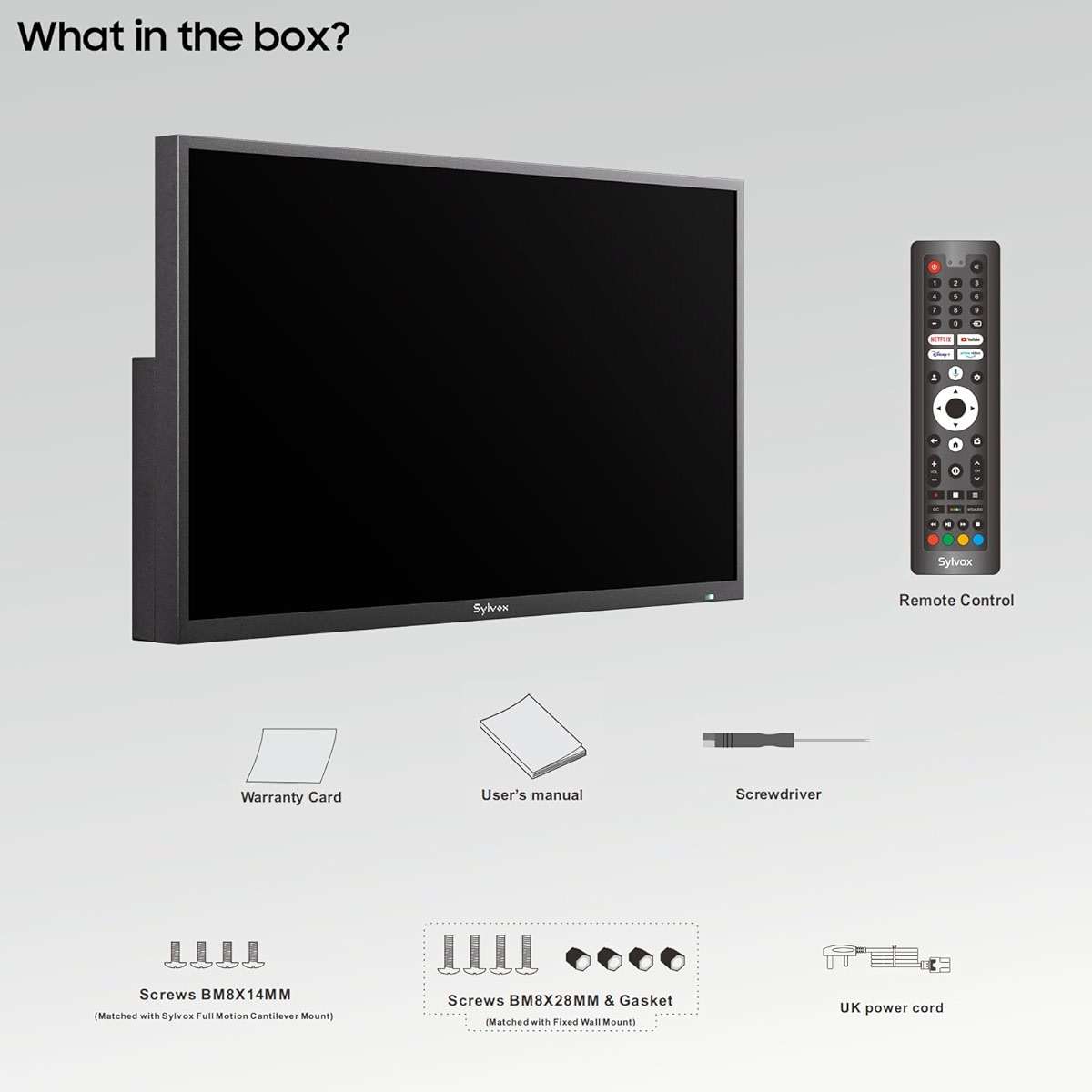 SYLVOX Outdoor TV, 55 inch Smart TV Waterproof Outdoor TVs, 4K Weatherproof Television for Outside, Support Google Assistant, Chromecast, 1000 nit Brightness Partial Sun (Deck Pro 2.0/2024) - Image 11