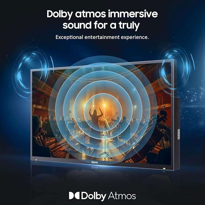 SYLVOX Outdoor TV, 55 inch Smart TV Waterproof Outdoor TVs, 4K Weatherproof Television for Outside, Support Google Assistant, Chromecast, 1000 nit Brightness Partial Sun (Deck Pro 2.0/2024) - Image 9